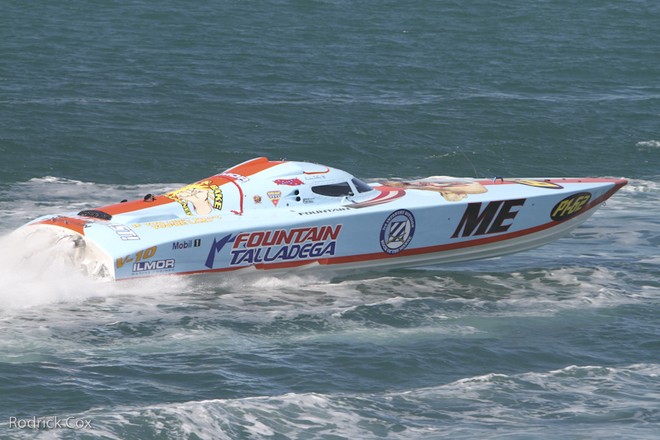 'Fountain Talladega', with Don Urfer on throttles and Chris Gattauma at the wheel, will be going hard in Super Boat Vee Unlimited. © Rodrick Cox
